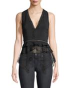 Deep V Sleeveless