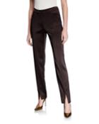 Waldorf Slim Reverie Satin Cloth Pants With Front