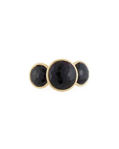 18k Lollipop&reg; 3-stone Ring In Black Onyx,