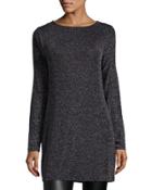 Metallic Cowl-back Dress