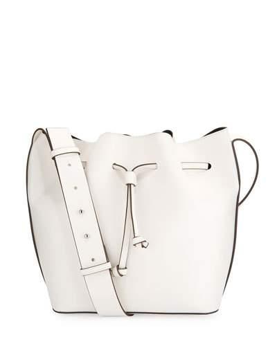 Chelsea Drawstring Shoulder Bag, White
