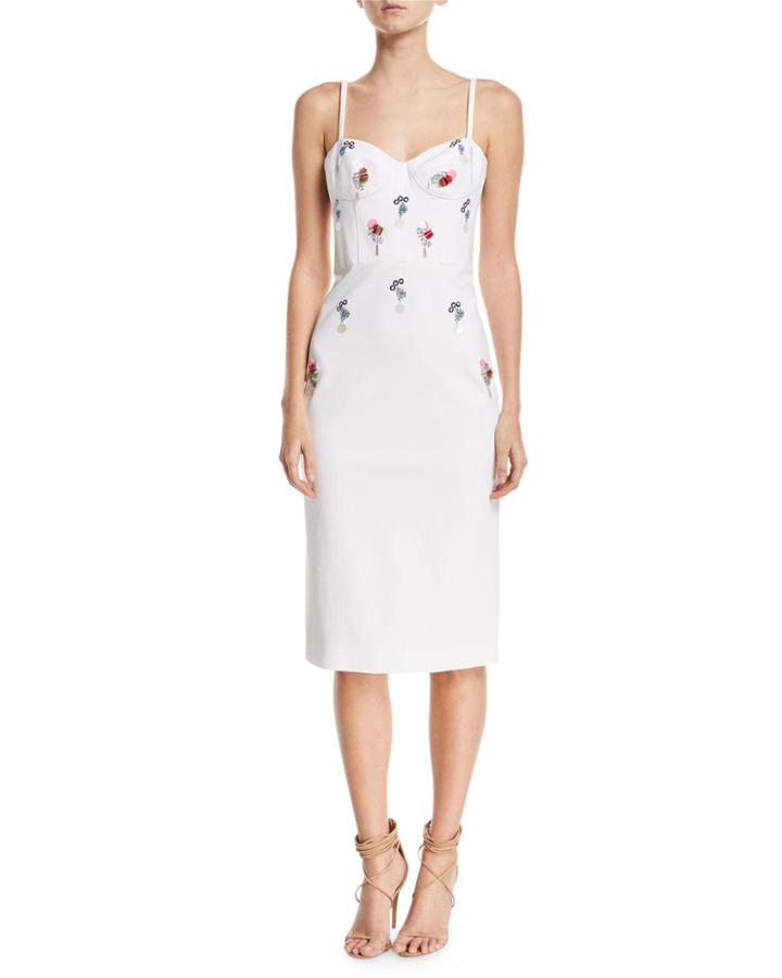 Jaclyn Bustier Dress With Eclipse Beading