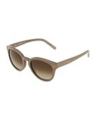 Cat-eye Acetate Sunglasses, Brown
