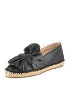 Knot Leather Espadrille