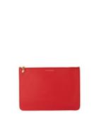Soft Grain Clutch Bag, Geranium