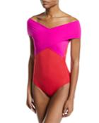 Zenia Off-the-shoulder One-piece