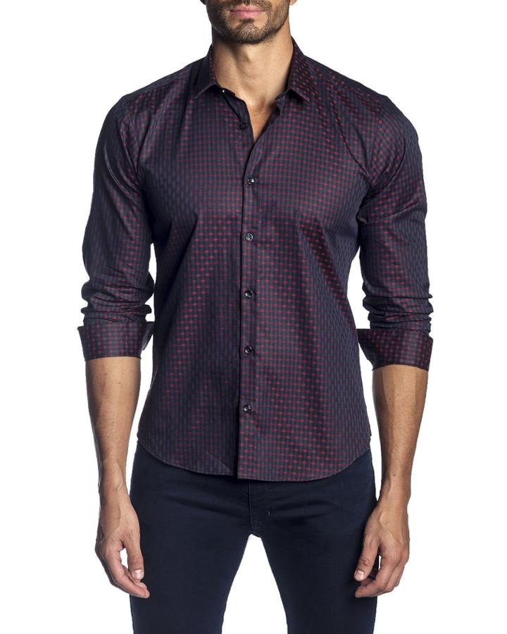 Men's Semi-fitted Check Print
