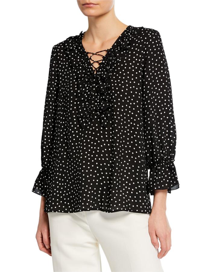 Polka Dot Lace-up Bell