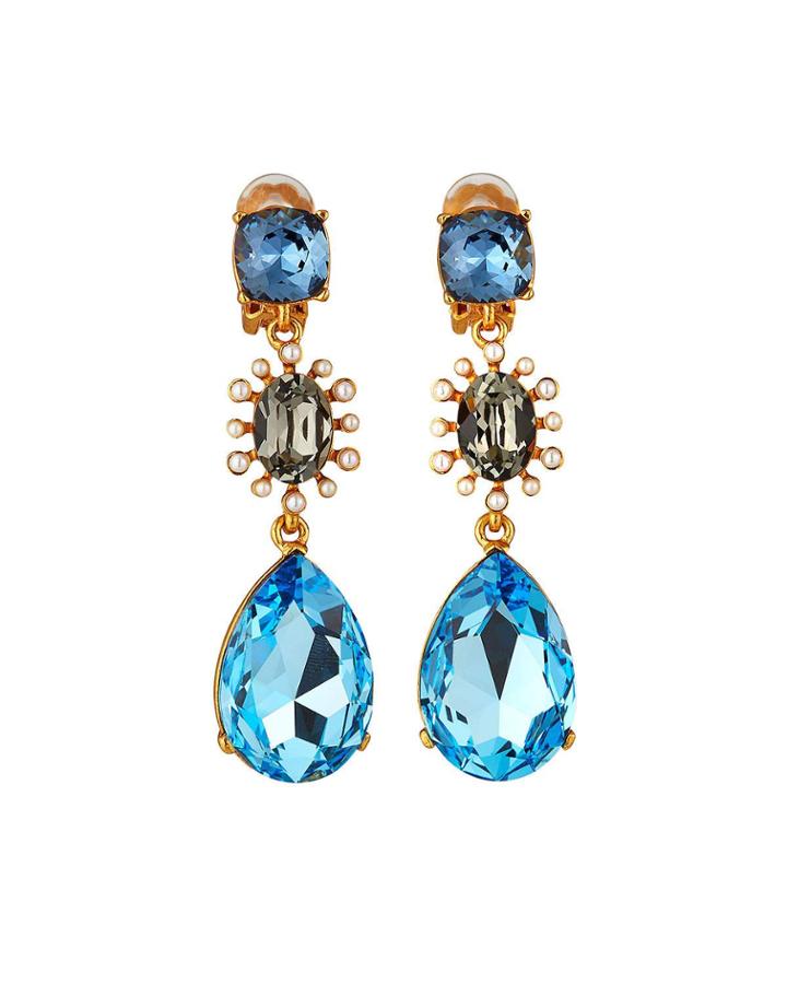 Bold Mixed Jewel Earrings
