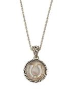 Mother-of-pearl Horseshoe Charm Necklace