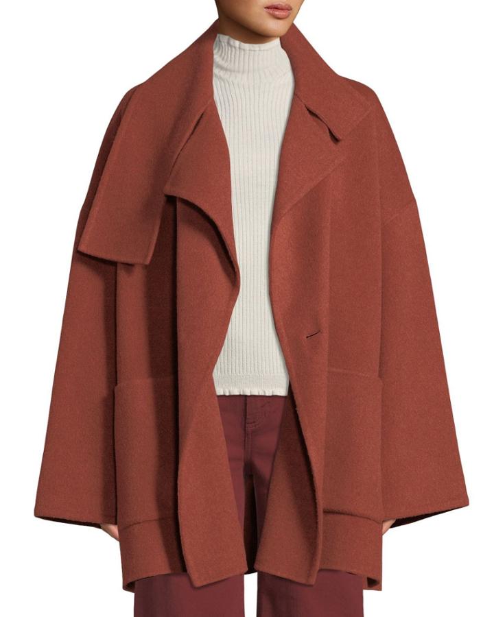 Oversized Wool Blanket Coat