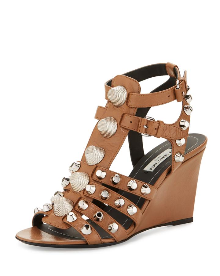 Studded Caged Wedge
