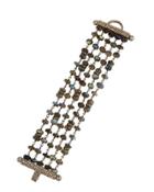Pave Diamond & Labradorite Bead Bracelet