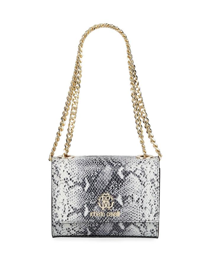 Leila Snake-print Small Crossbody Bag