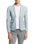 Leather Schoolboy Blazer