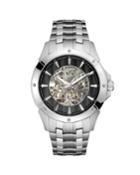 Men's Automatic Skeleton-dial Watch With Bracelet