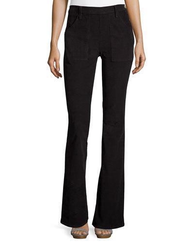 Four-pocket Corduroy Flared Pants, Brown