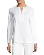 Payton Long-sleeve Poplin Blouse