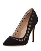 Adilee Mesh Cutout Pump, Black