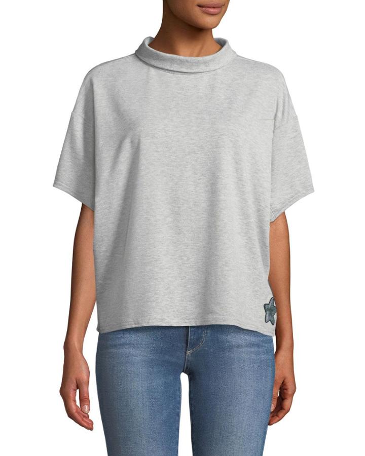 Tie-back Dolman-sleeve Blouse