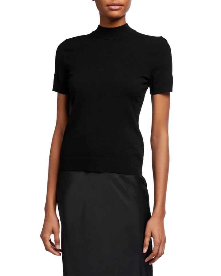 Mock-neck Tee