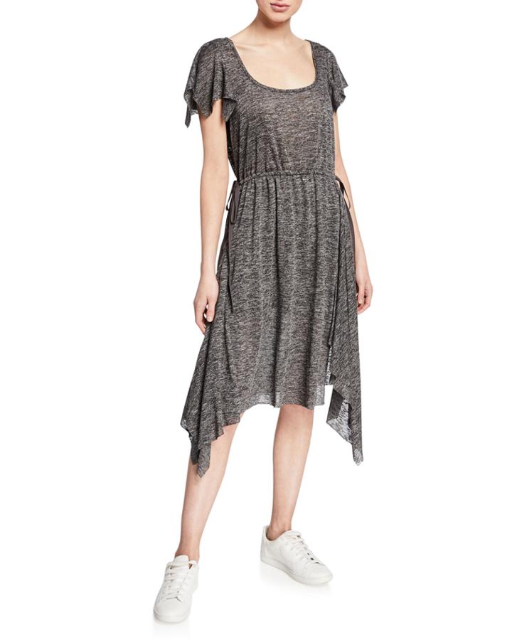 Side-tie Asymmetric Dress