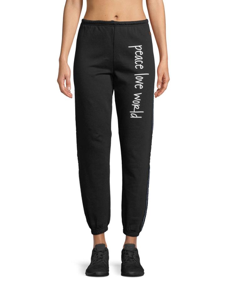 Love Life Jogger Sweatpants, Black