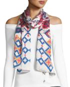 Cross-stitch Print Oblong