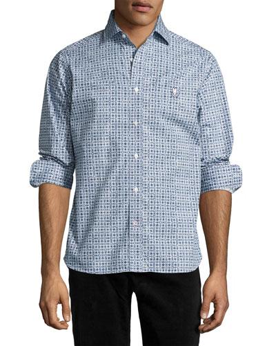 Geometric-print Cotton Sport