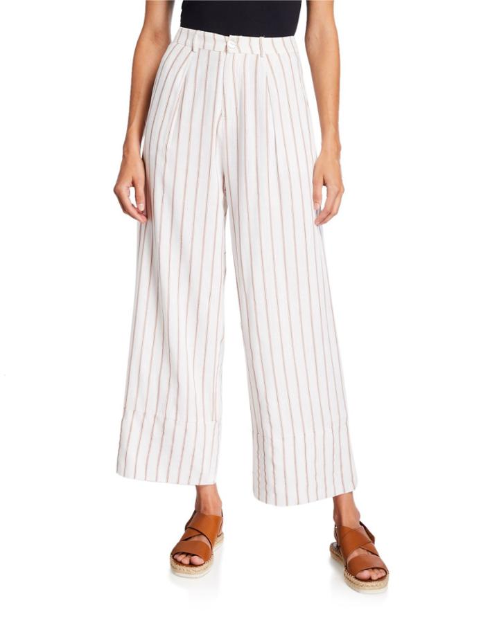 Carroca Striped Wide-leg Pants