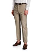 Men's Flannel Wool Straight-leg Dress Pants