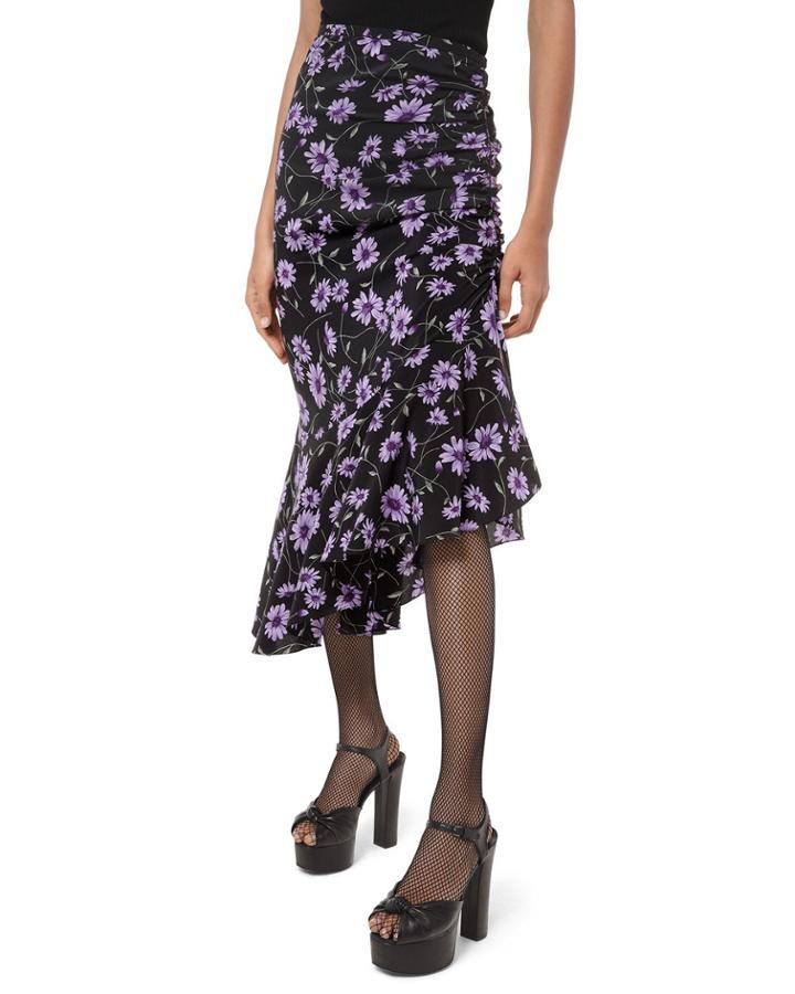 Scattered Daisy Crepe De Chine Gathered
