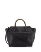Milly Logan Leather Tote Bag, Black, Women's