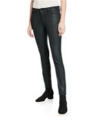 Emma Low-rise Skinny Coated Jeans