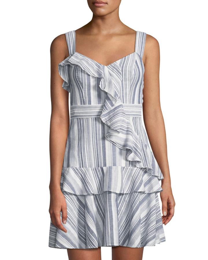 Striped Flouncy Ruffle