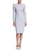 Long-sleeve Jewel-neck