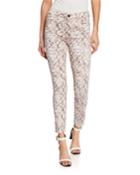Snake-print Ankle