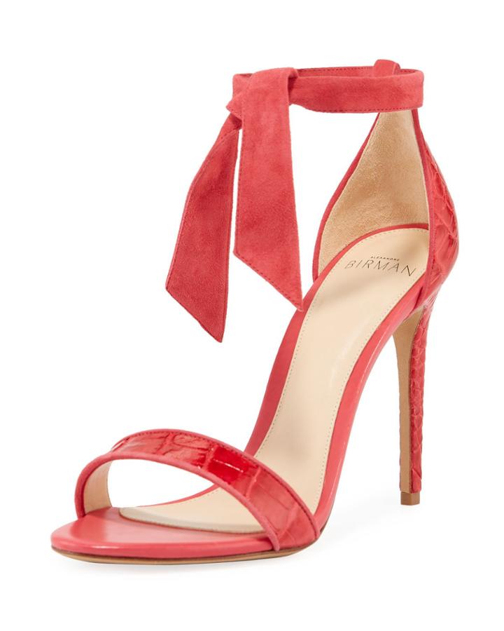 New Clarita Ankle-tie Crocodile