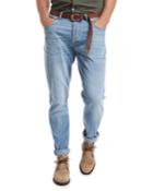 Traditional-fit Straight-leg Denim Jeans, Indigo
