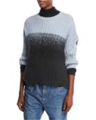 Crewneck Rib-knit Pullover Cashmere