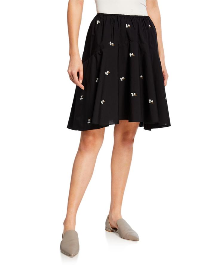 Ditsy Floral Poplin Pleated