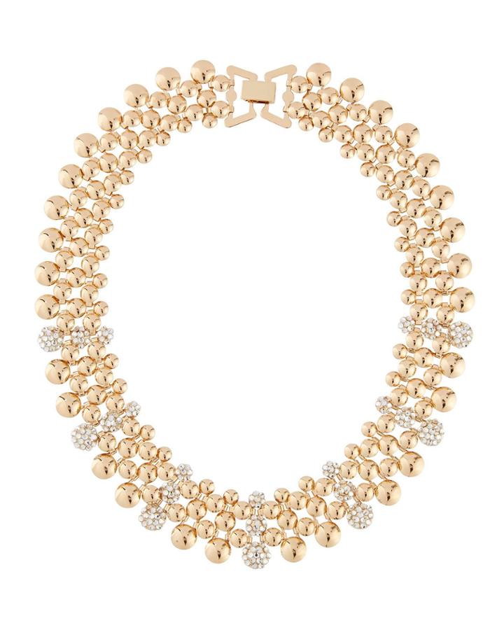 5-row Beaded Collar Necklace