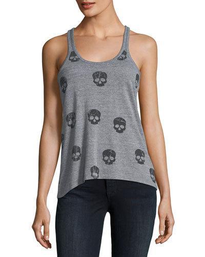 Allover Skulls Racerback Tank