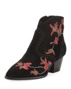 Heidi Suede Embroidered Boot