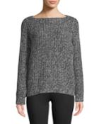 Marled Raglan Wool-cashmere Boat-neck