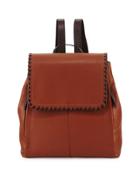 Addey Whipstitched Leather Backpack