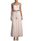 Bacongo Dot Maxi Dress, Black/white