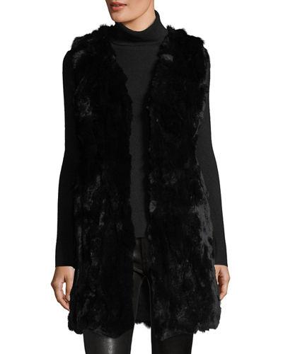 Long Rabbit Fur Vest