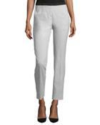 Ilana Straight-leg Pants, Gray/black