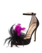 Tamsen Mixed Sandal With Feathers